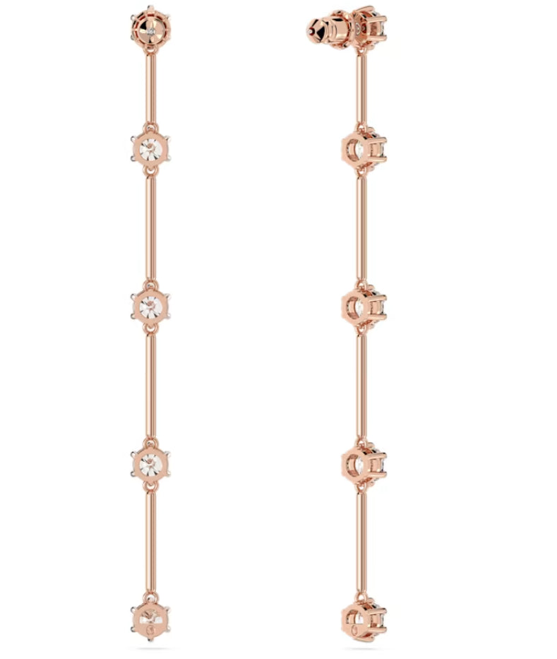 Swarovski 5661463 Orecchini pendenti Constella Taglio tondo Bianchi P. Oro Rosa