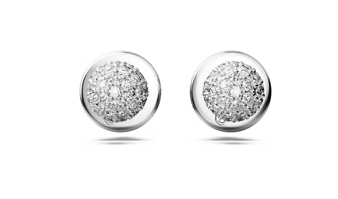 Swarovski 5662284 Orecchini a lobo Luna Luna Bianchi Placcato Rodio