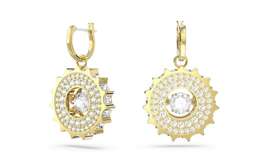 Swarovski 5650364 Orecchini pendenti Rota Tagli arrotondati misti Bianchi P. Oro