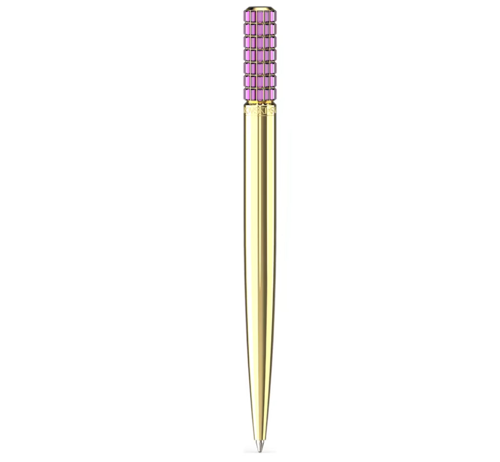 Swarovski 5618148 Penna a sfera Viola Placcato Oro