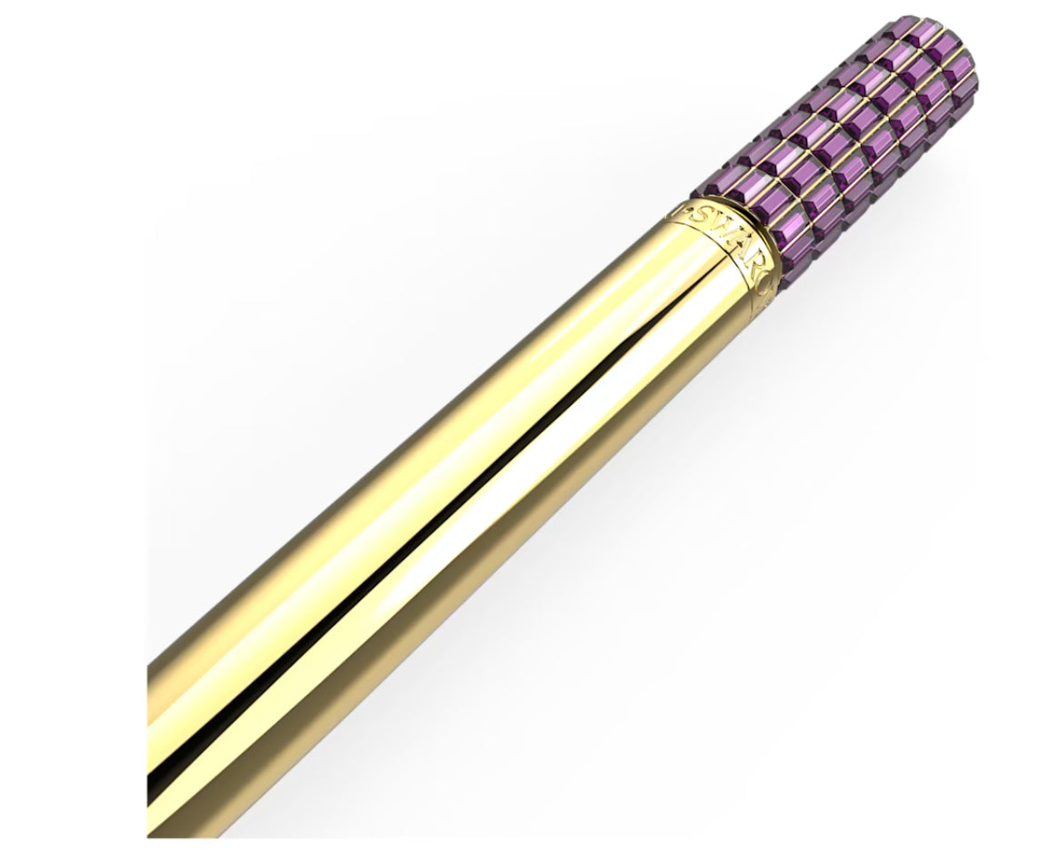 Swarovski 5618148 Penna a sfera Viola Placcato Oro