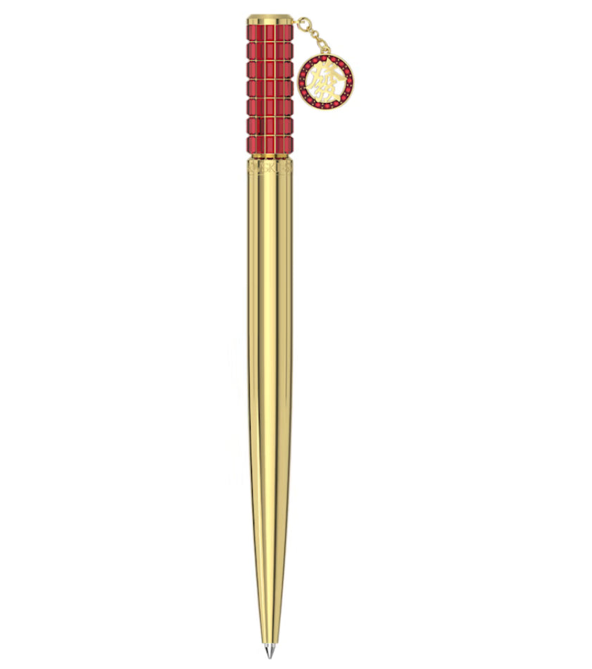 Swarovski 5653396 Penna a sfera Alea Rosso Placcato Oro