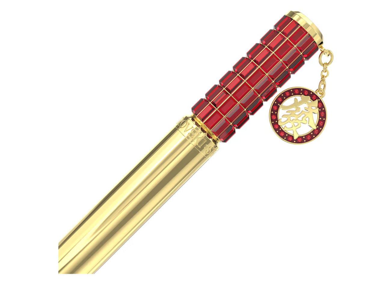 Swarovski 5653396 Penna a sfera Alea Rosso Placcato Oro