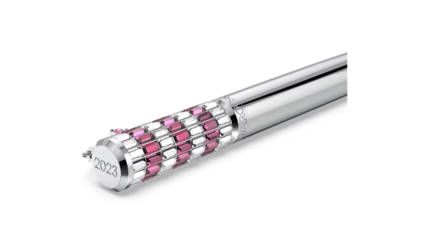 Swarovski 5653398 Penna a sfera Celebration 2023 Stella Rosa Cromato