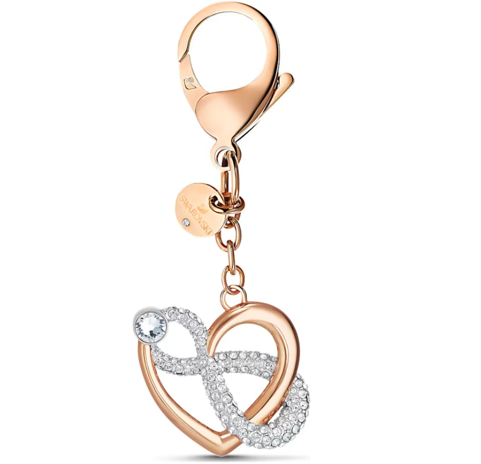 Swarovski 5530885 Accessorio per borse Infinite Infinito e cuore Bianco