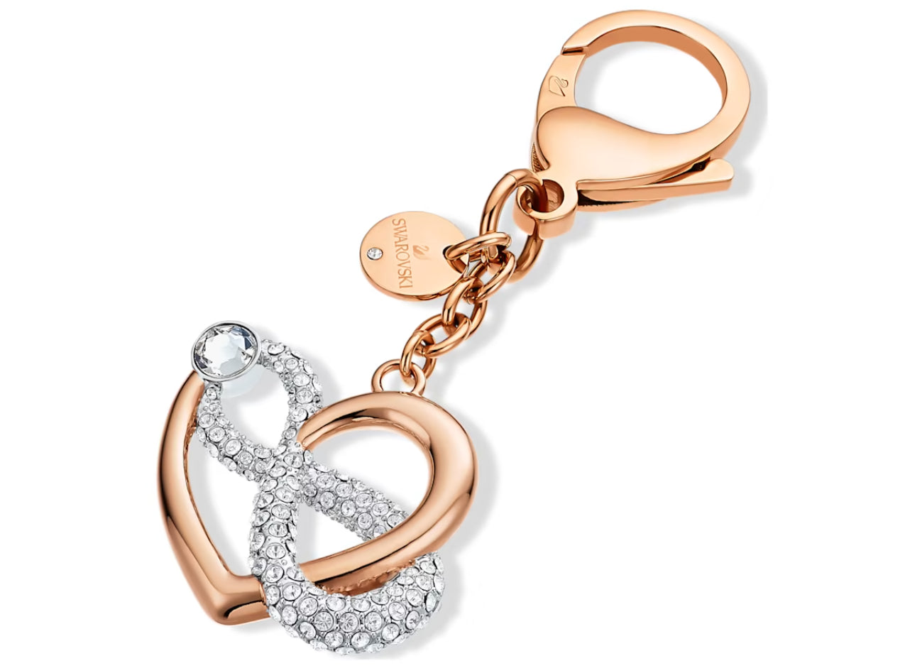 Swarovski 5530885 Accessorio per borse Infinite Infinito e cuore Bianco