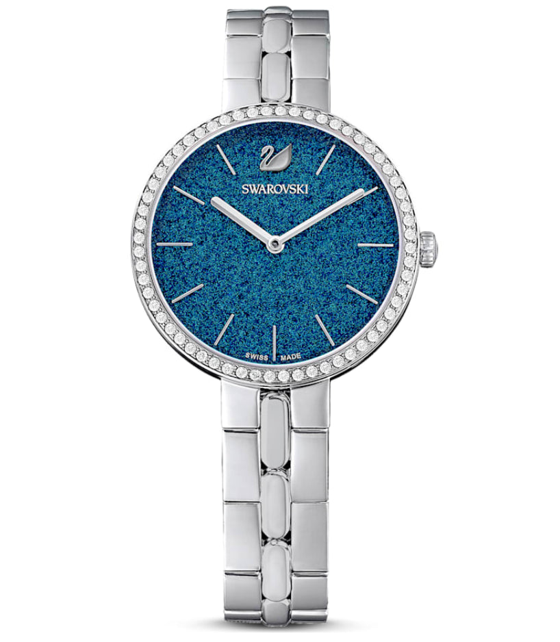 Swarovski 5517790 Orologio Cosmopolitan Bracciale di metallo Blu Acciaio inossi.