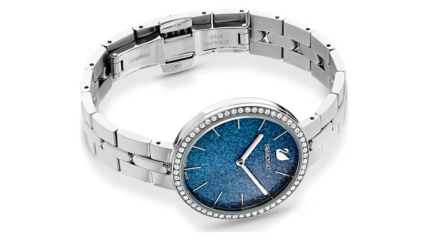 Swarovski 5517790 Orologio Cosmopolitan Bracciale di metallo Blu Acciaio inossi.