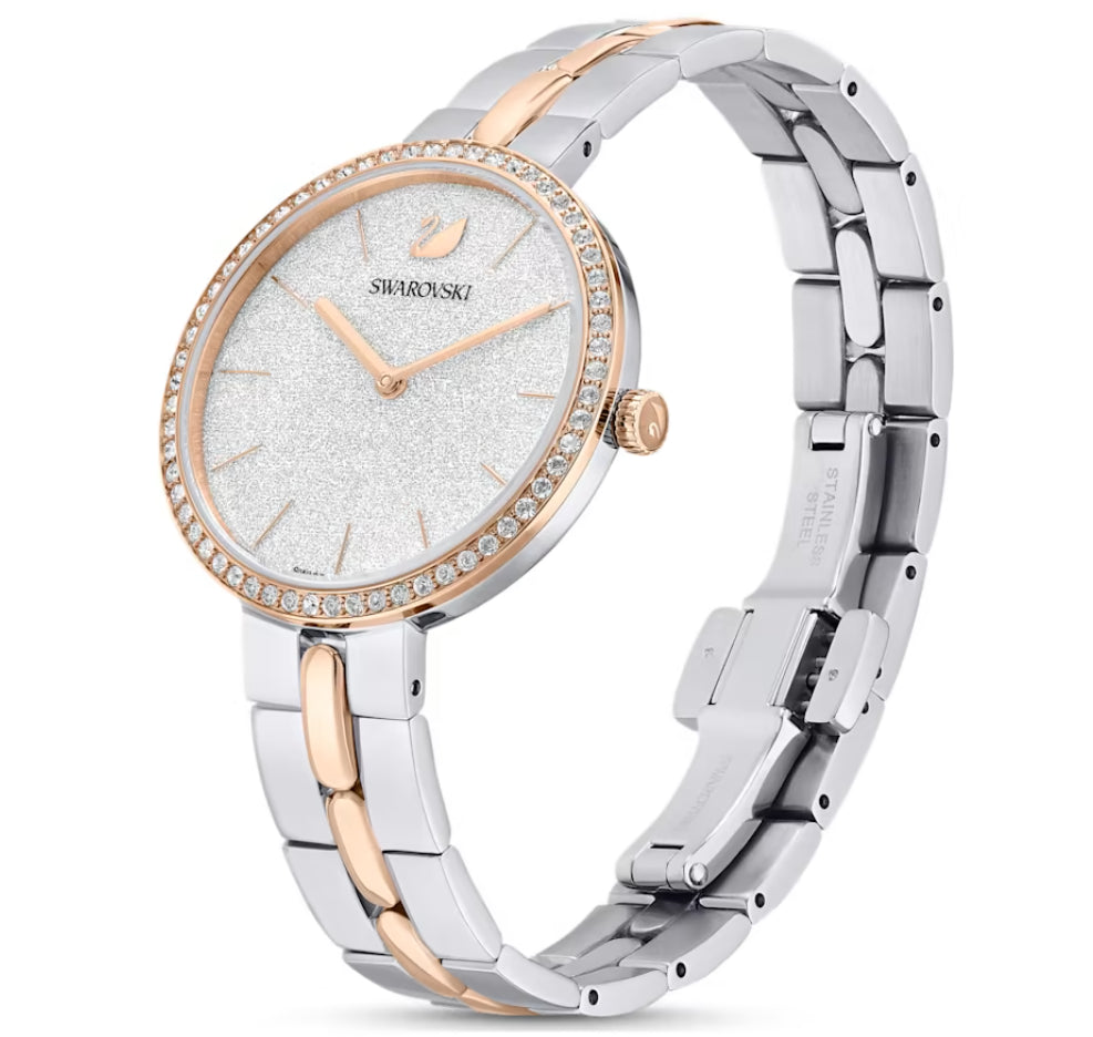 Swarovski 5644081 Orologio Cosmopolitan Bracciale metallo Bianco Mix di finiture