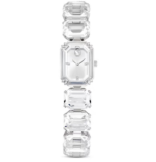 Swarovski 5621173 Orologio Braccialetto taglio Octagon Bianco Acciaio inossida.