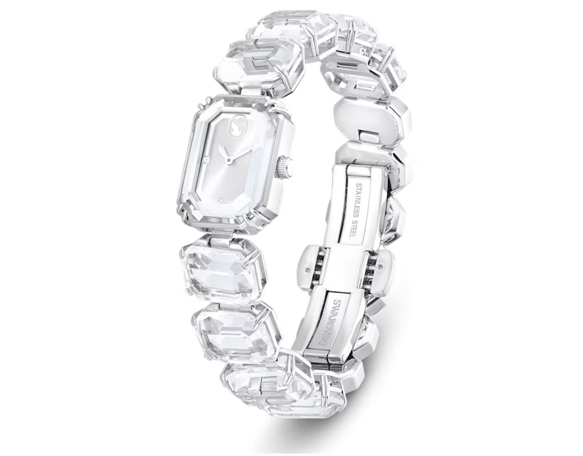 Swarovski 5621173 Orologio Braccialetto taglio Octagon Bianco Acciaio inossida.