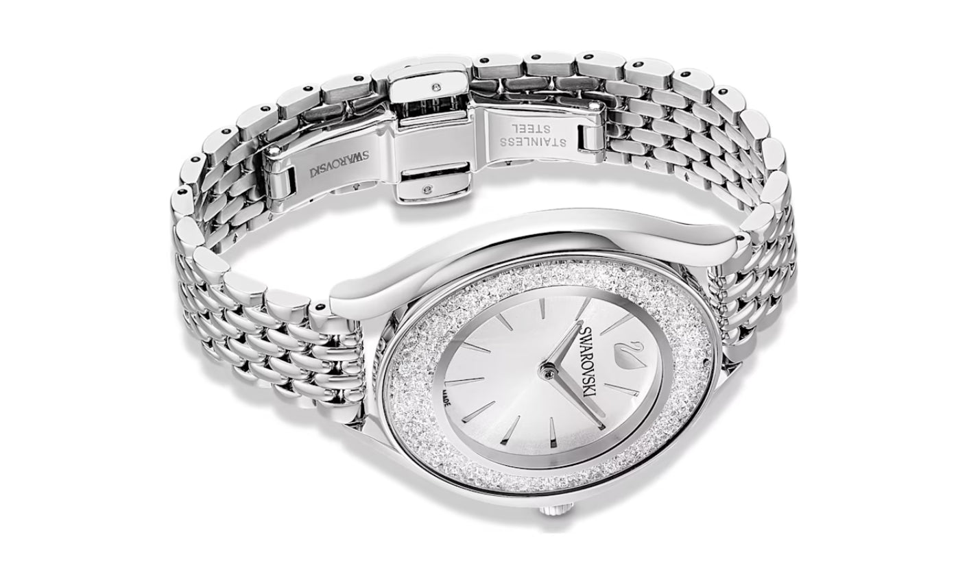 Swarovski 5519462 Orologio Crystalline Aura Bracciale Metallo Aregentato Acciaio