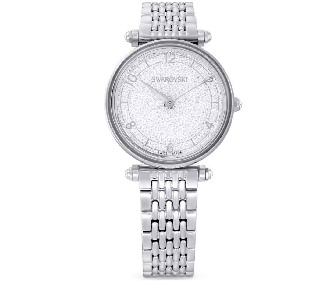 Swarovski 5656929 Orologio Crystalline Wonder Bracciale Metallo Argentato