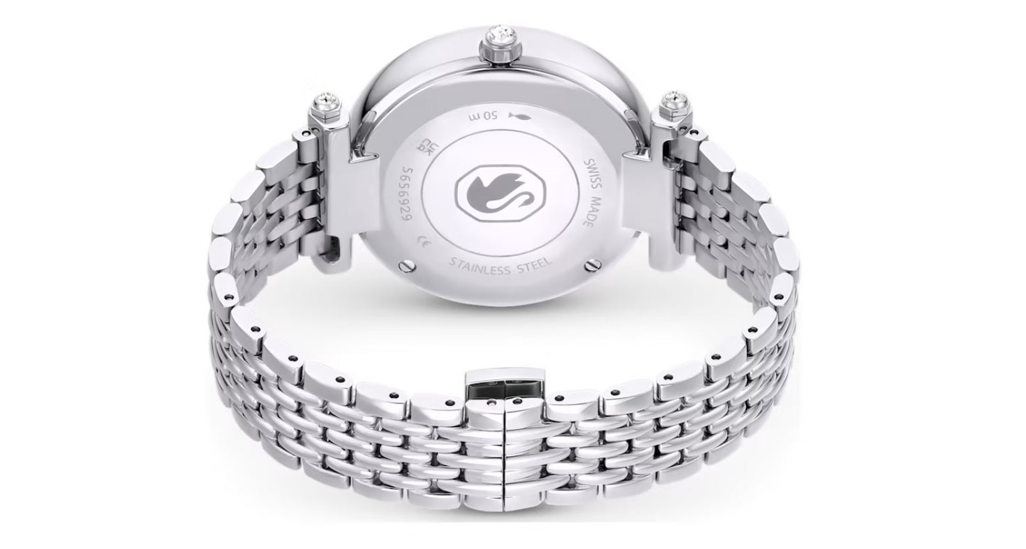 Swarovski 5656929 Orologio Crystalline Wonder Bracciale Metallo Argentato