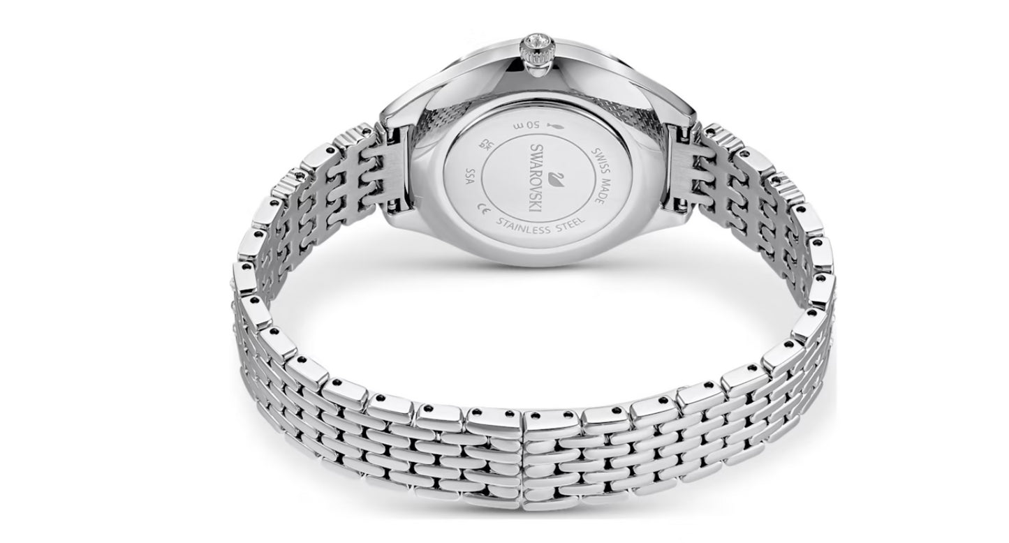 Swarovski 5610490 Orologio Attract Pave Bracciale metallo Argentato Acciaio