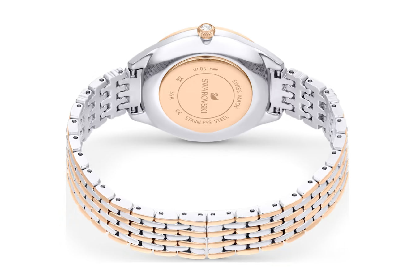 Swarovski 5649987 Orologio Attract Pave Bracciale metallo oro rosa Mix di finit.