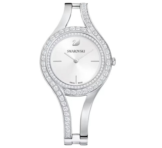 Swarovski 5377545 Orologio Eternal Bracciale Metallo Argentato Acciaio Inossida.