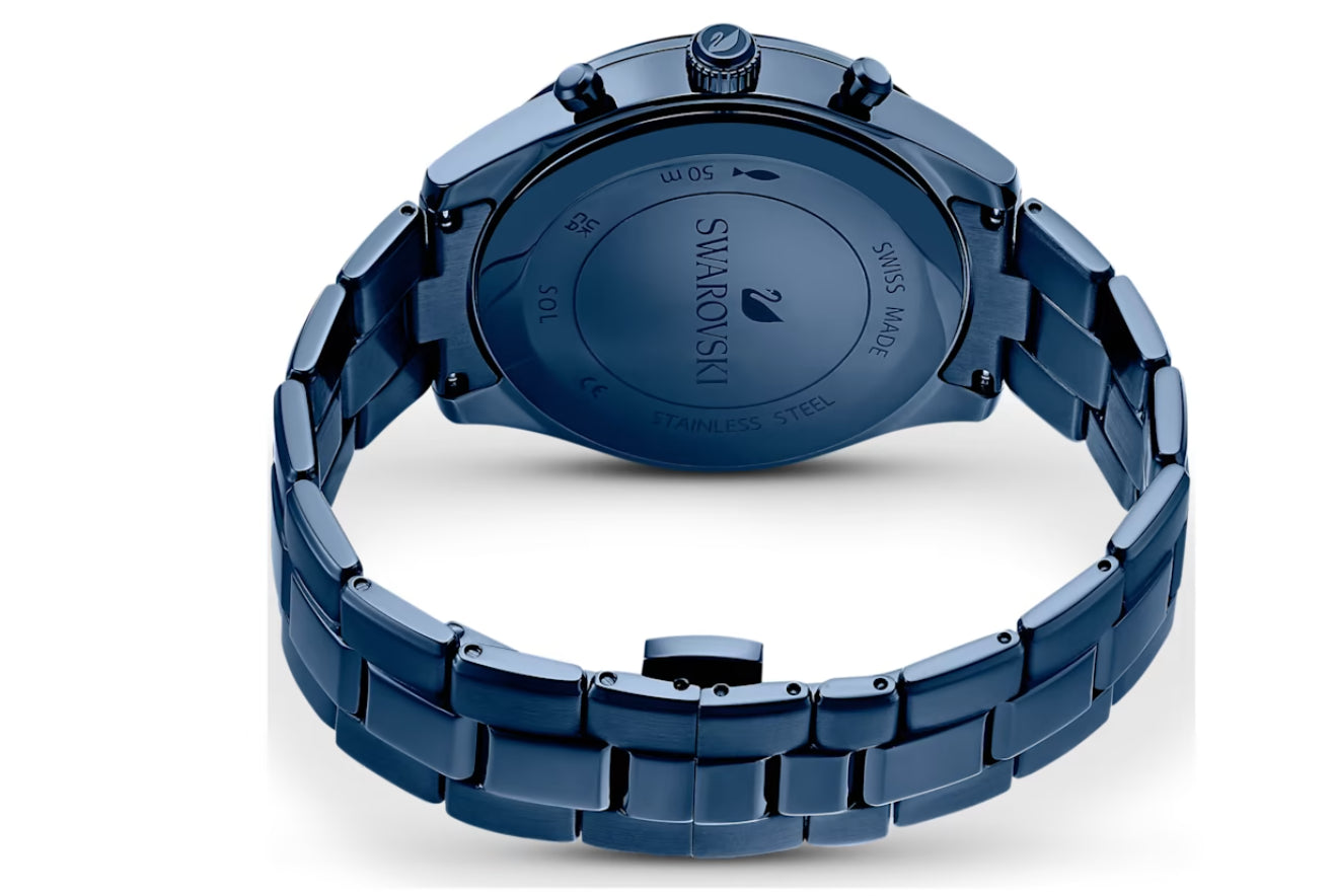 Swarovski 5610475 Orologio Octea Lux Sport Bracciale metallo Blu Finitura blu