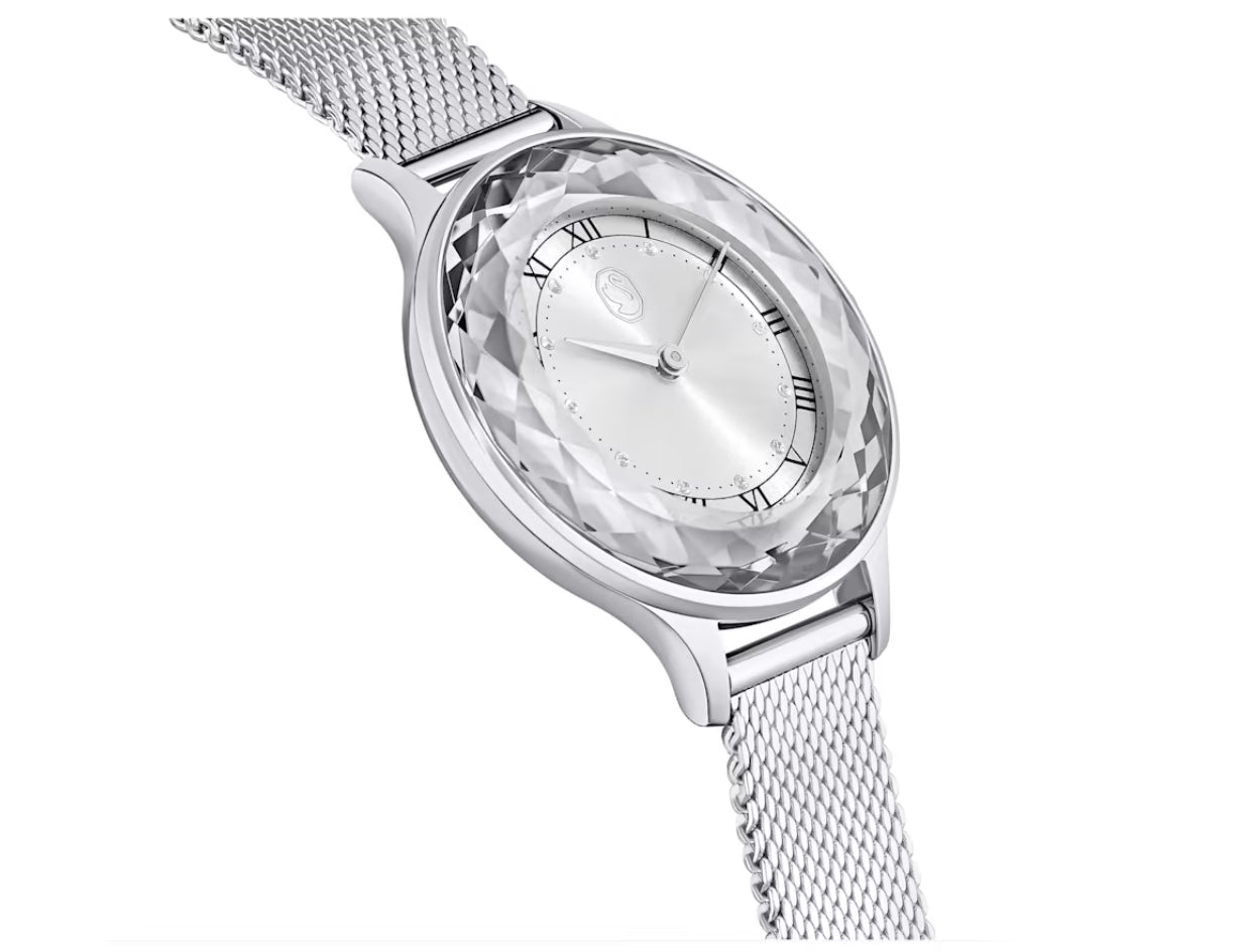 Swarovski 5650039 Orologio Octea Nova Bracciale metallo Argentato Acciaio inoss.