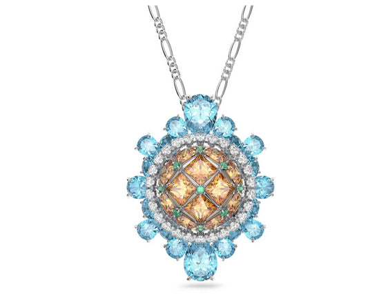 Swarovski 5618272 Pendente e spilla Curiosa Multicolore Placcato Rodio