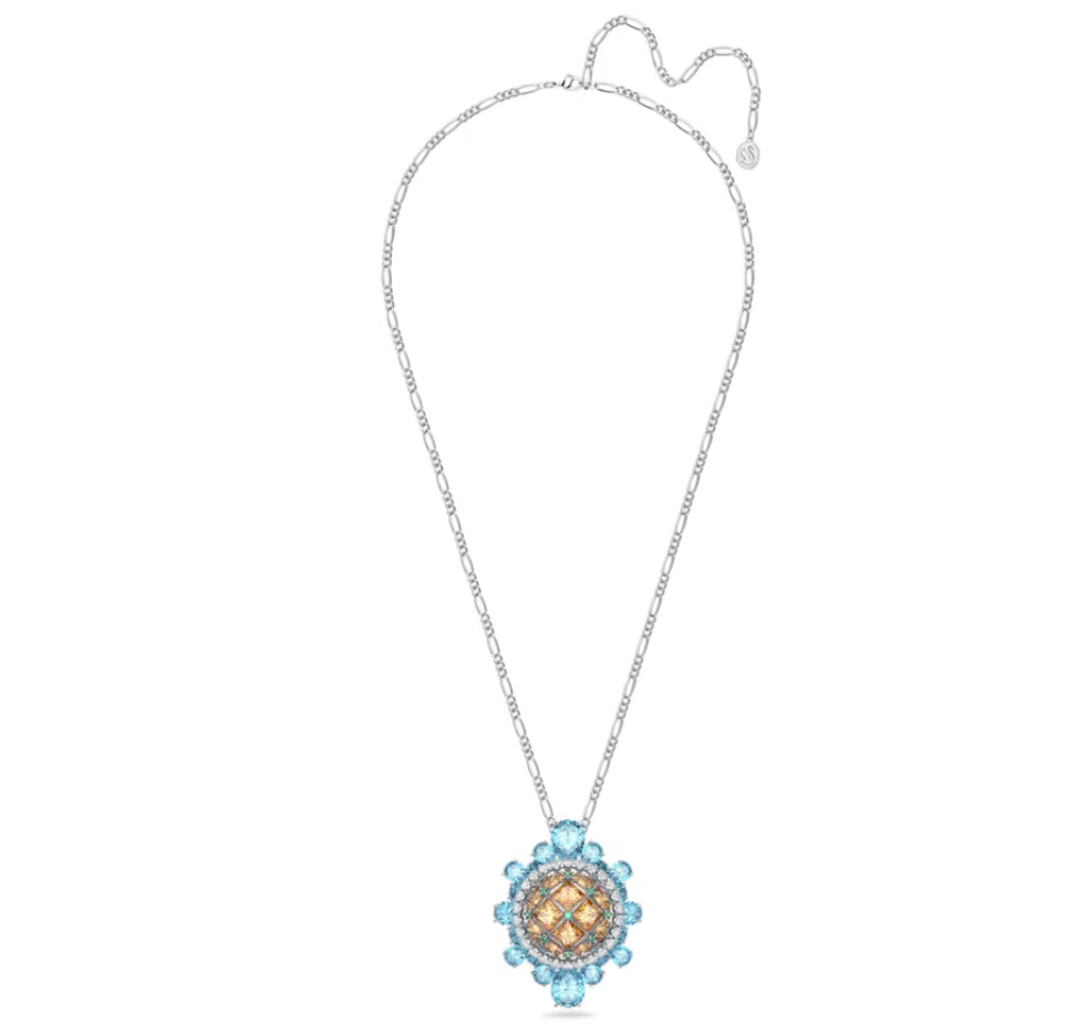 Swarovski 5618272 Pendente e spilla Curiosa Multicolore Placcato Rodio