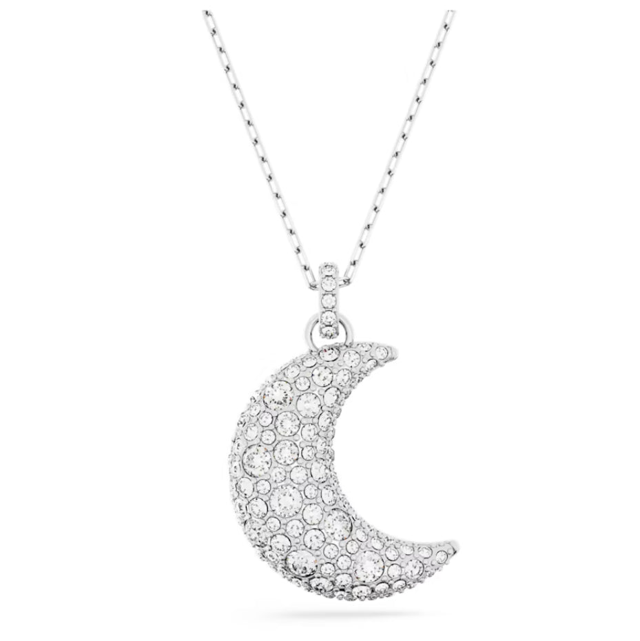 Swarovski 5666181 Pendente Luna Luna Bianco Placcato Rodio