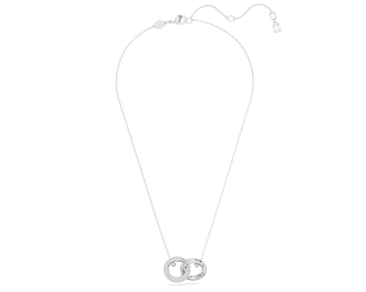 Swarovski 5670251 Pendente Dextera Anello concatenato Bianco Placcato Rodio