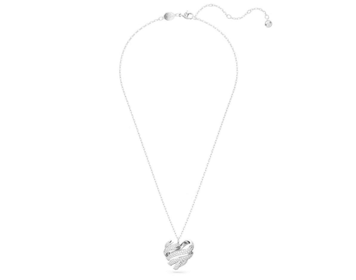 Swarovski 5647584 Pendente Volta Cuore Piccolo Bianco Placcato Rodio