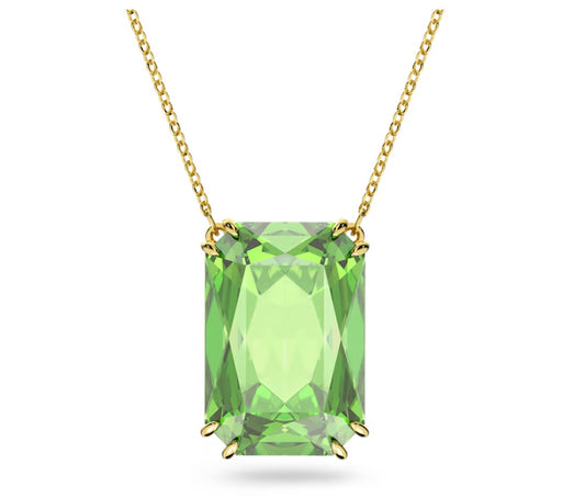 Swarovski 5619491 Pendente Millenia Taglio ottagonale Verde Placcato Oro