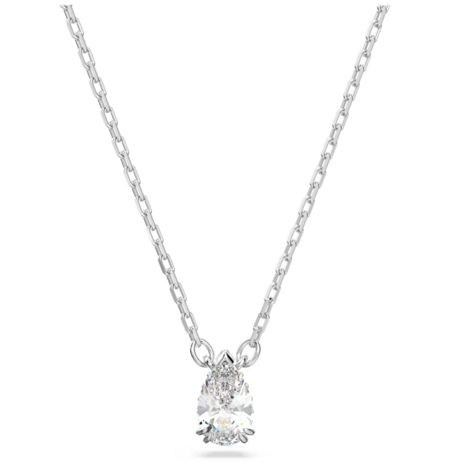 Swarovski 5636708 Pendente Millenia Taglio Pear Bianco Placcato Rodio