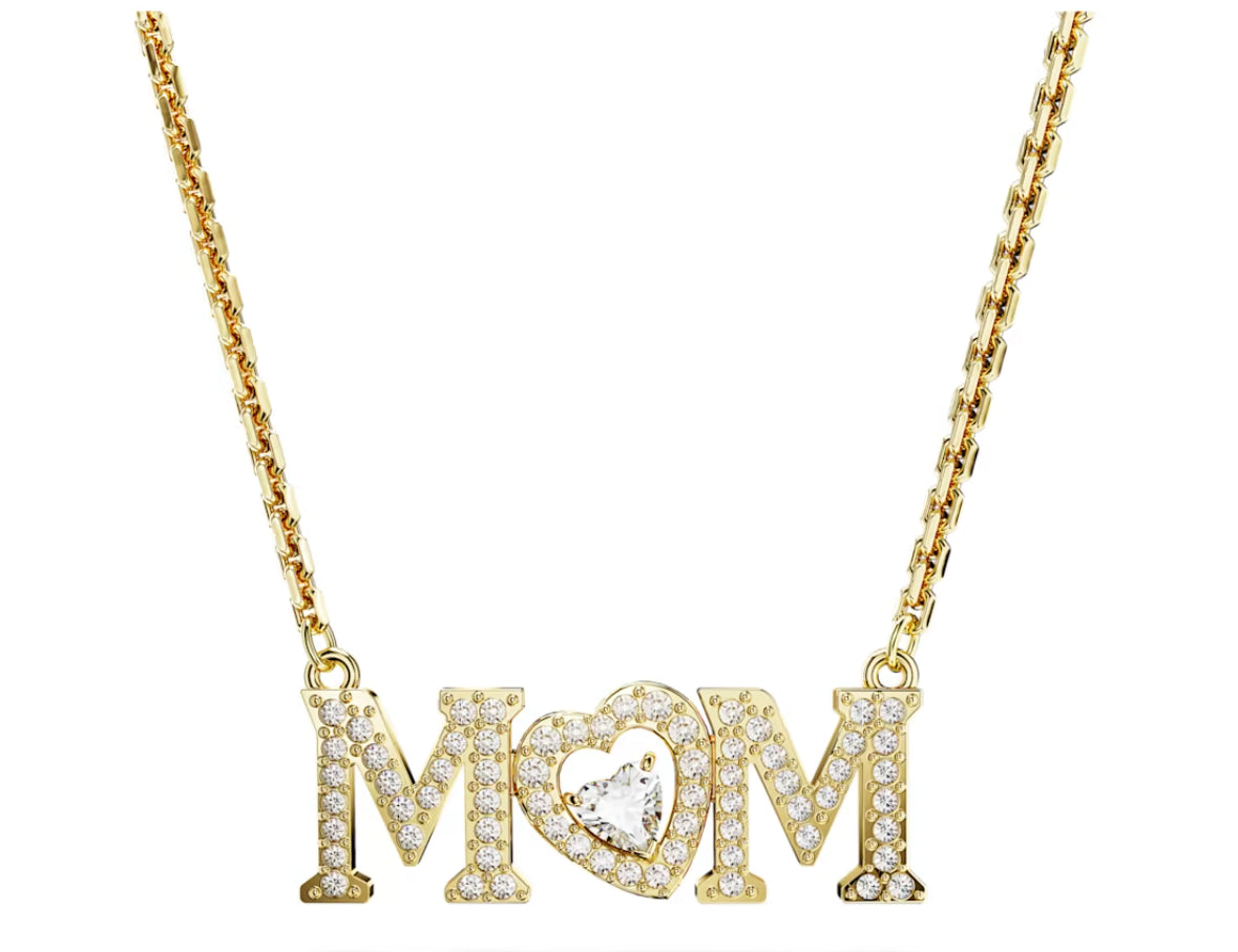 Swarovski 5649933 Collana Mother’s Day Cuore Bianca Placcato Oro