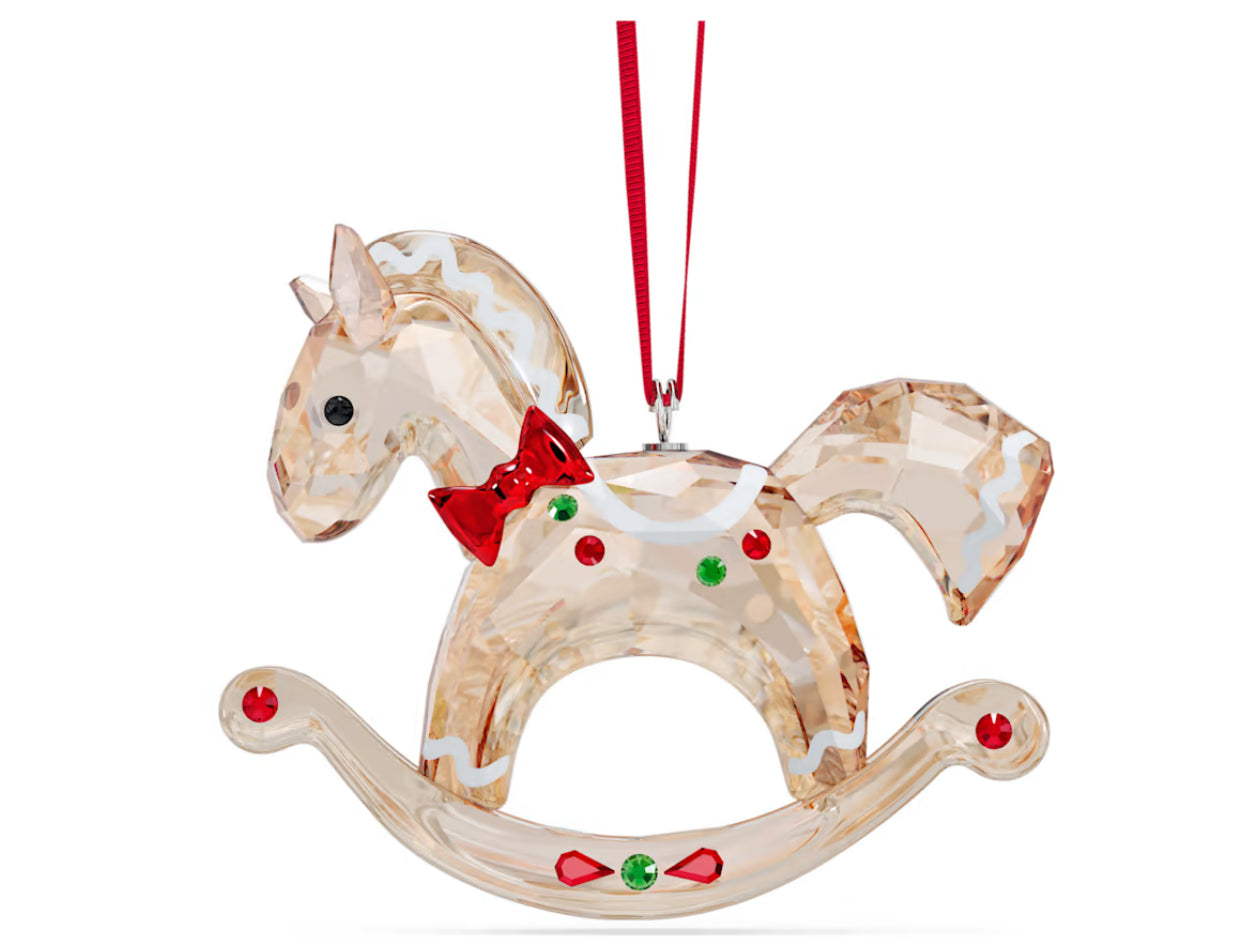 Swarovski 5627608 Holiday Cheers Decorazione Cavallo a Dondolo di Pan di Zenzero