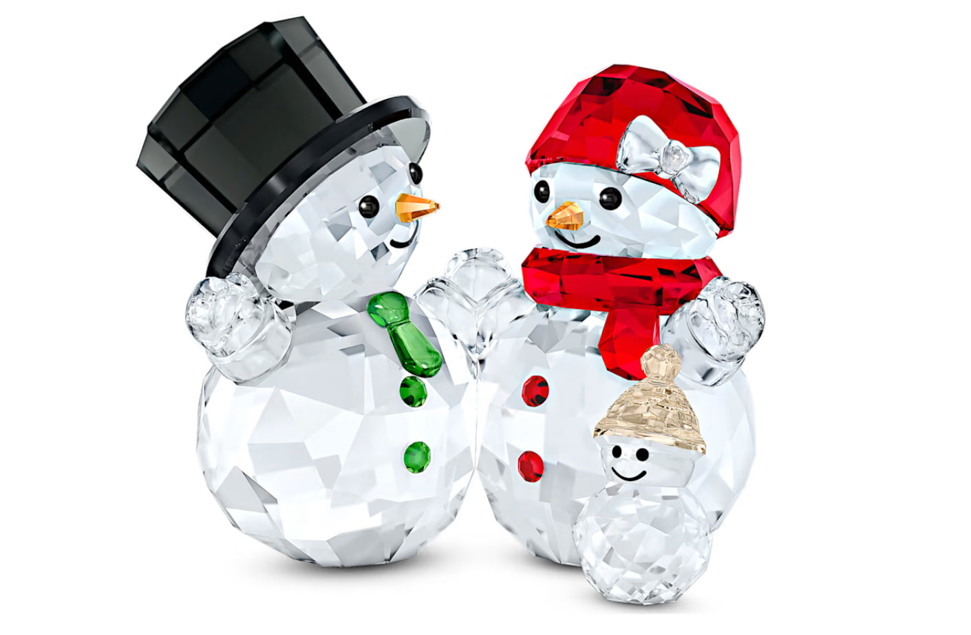 Swarovski 5533948 Famiglia Pupazzo di Neve