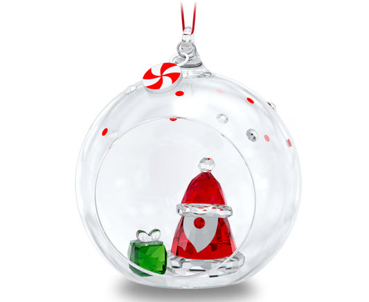 Swarovski 5596382 Holiday Cheers Decorazione Pallina Babbo Natale