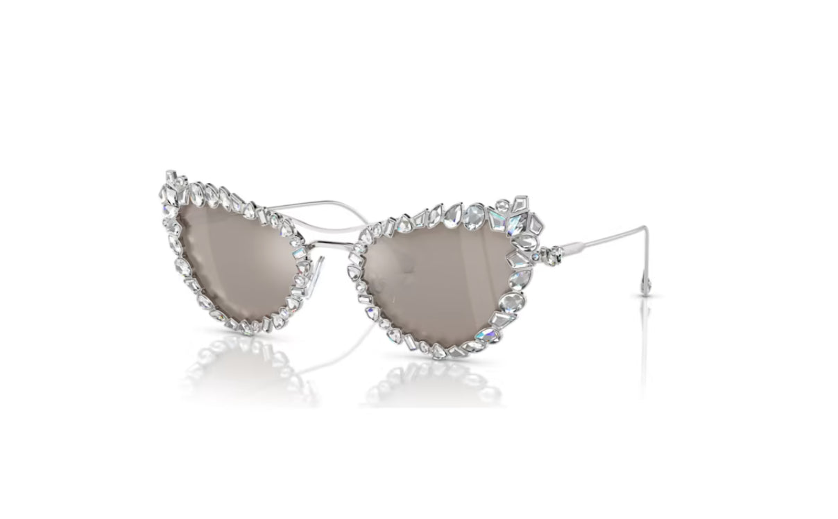 Swarovski 5679552 Occhiali da sole a clip 2 in 1 Statement Forma Cat-eyeSK7011EL