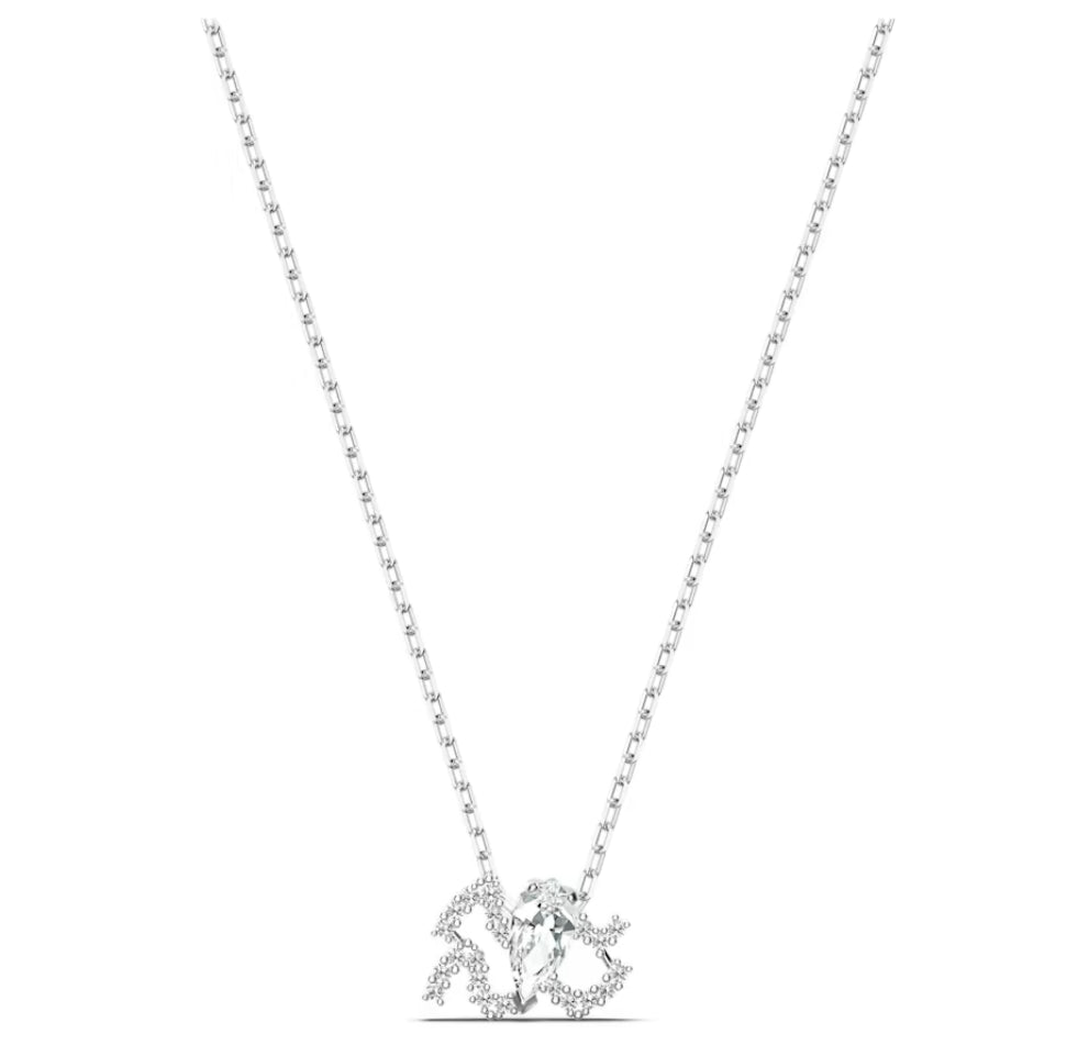 Swarovski 5561421 Pendente Zodiac II Acquario Bianco Mix di finiture