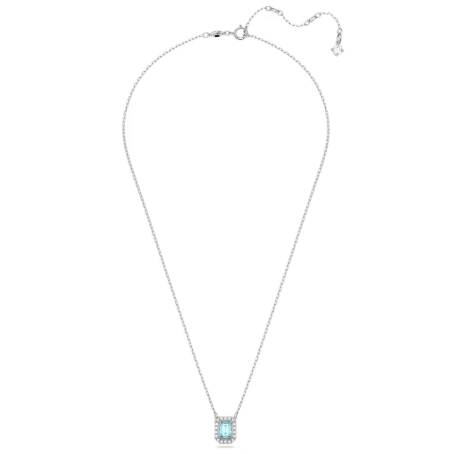 Swarovski 5640289 Collana Millenia Taglio ottagonale Verde Placcato Rodio