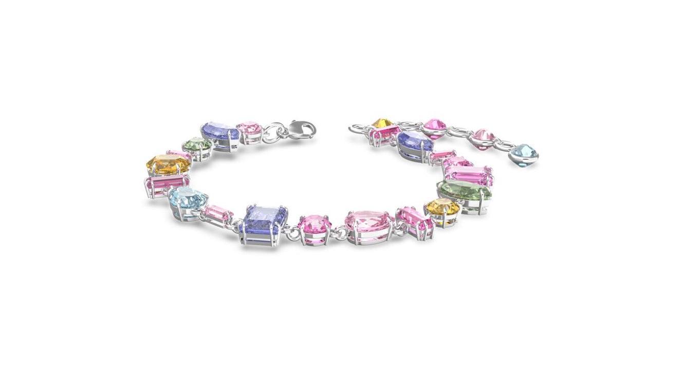 Swarovski 5613739 Bracciale Gema Multicolore Placcato Rodio