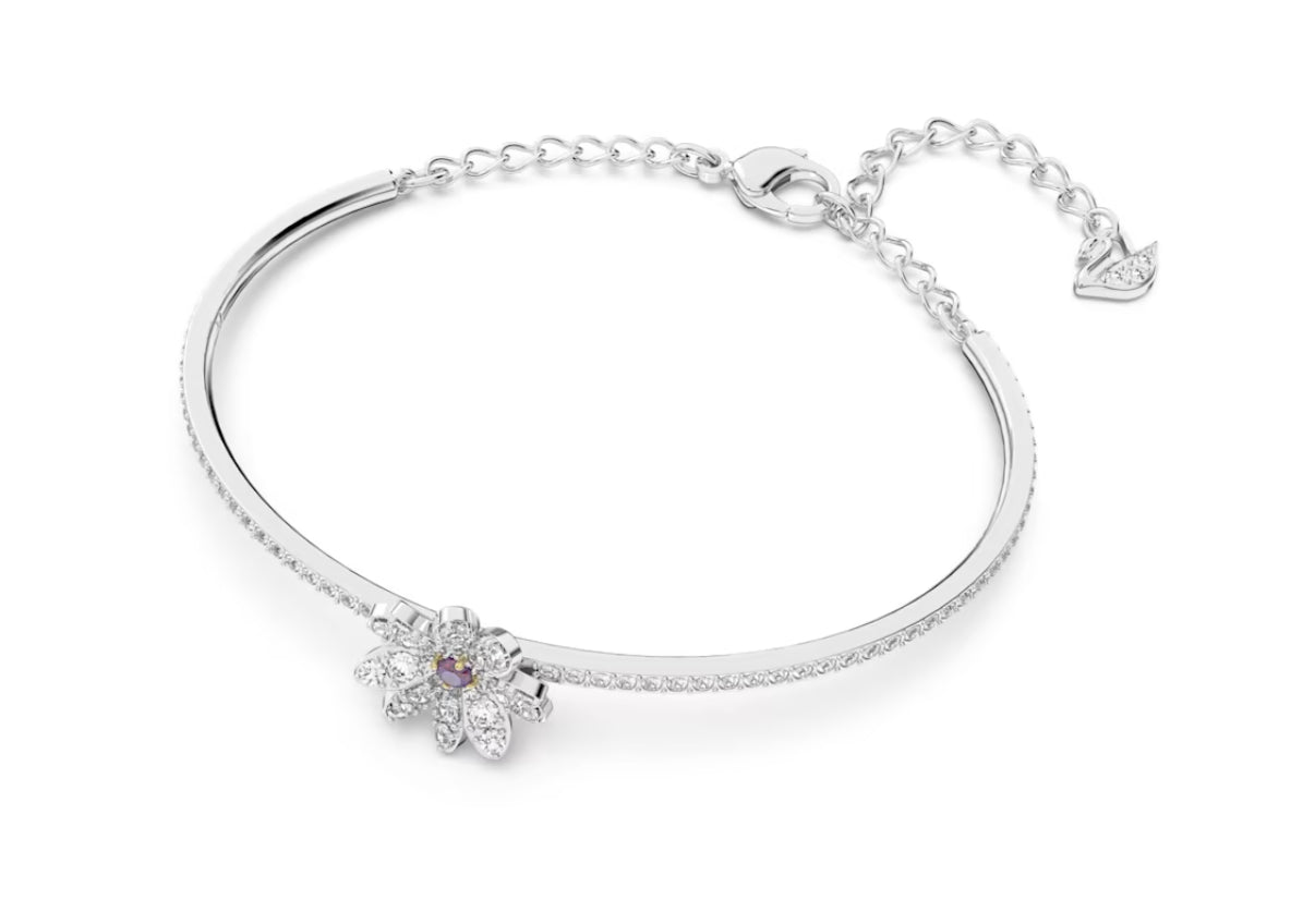 Swarovski 5643046 Bracciale rigido Eternal Flower Fiore Rosa Mix di finiture