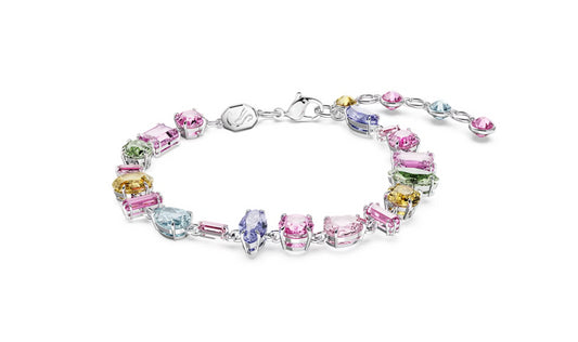 Swarovski 5656427 Braccialetto Gema Taglio misto Multicolore Placcato Rodio