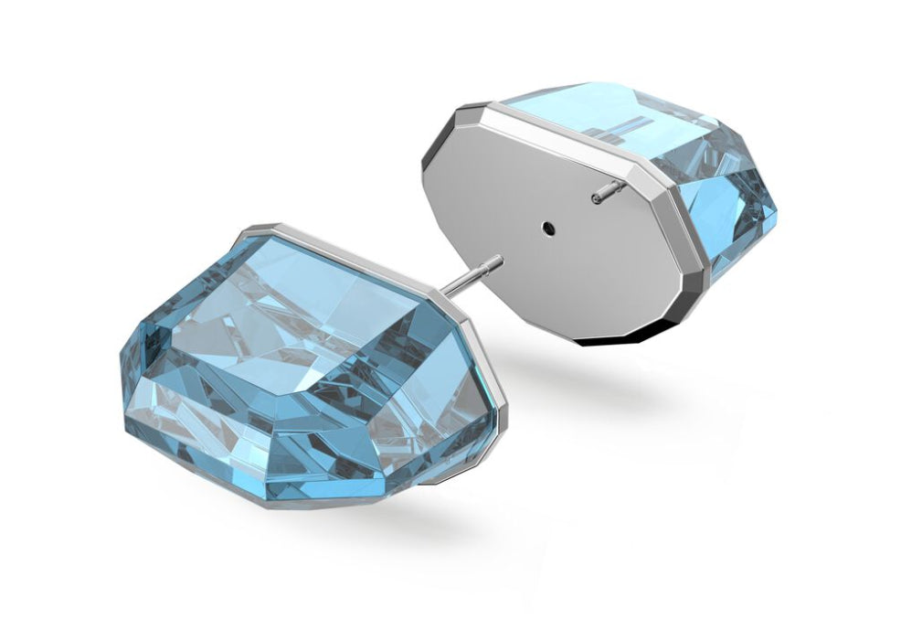 Swarovski 5600255 Orecchino a lobo Lucent Singolo Blu Placcato Rodio