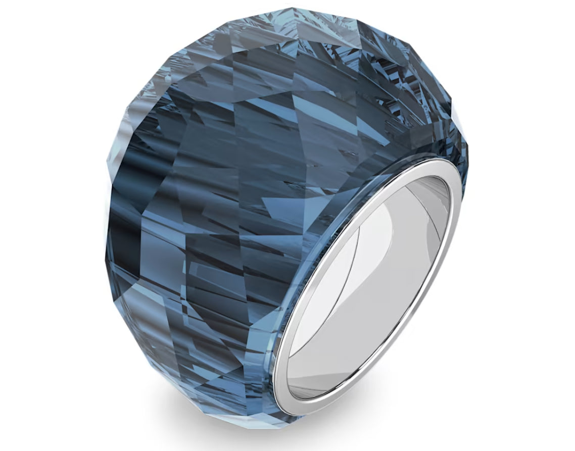 Swarovski 5474372 Anello Nirvana Blu Acciaio inossidabile Taglia 58