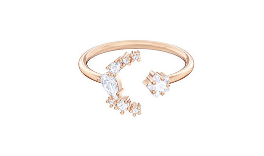 Swarovski 5486803 Anello Penelope Cruz Moonsun Bianco Placcato OroRosa Taglia 58