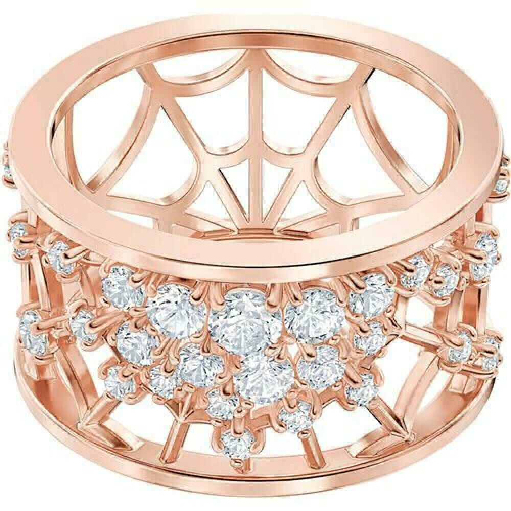 Swarovski 5496490 Anello Precisely Bianco Placcato Oro Rosa Taglia 55