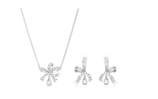 Swarovski 5660118 Set Volta Fiocco Bianco Placcato rodio