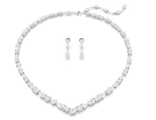 Swarovski 5674306 Set Mesmera Taglio misto Bianco Placcato rodio