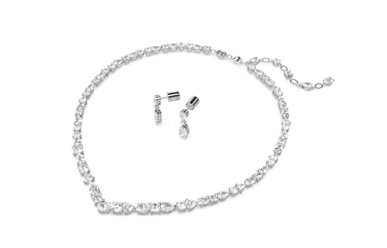 Swarovski 5674306 Set Mesmera Taglio misto Bianco Placcato rodio