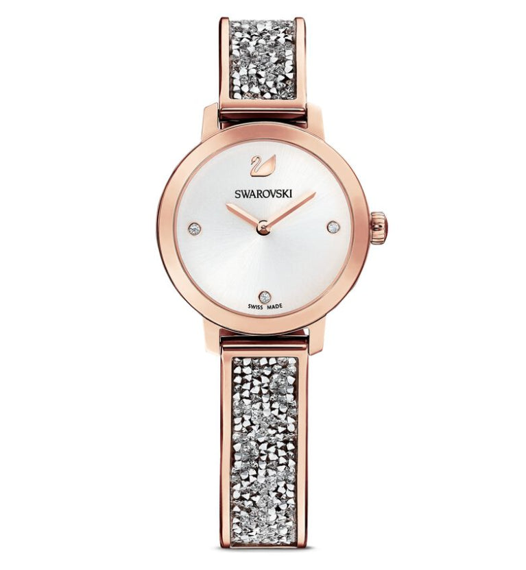 Swarovski 5376092 Orologio Rock Cosmico Bracciale in metallo PVD grigio Oro Rosa