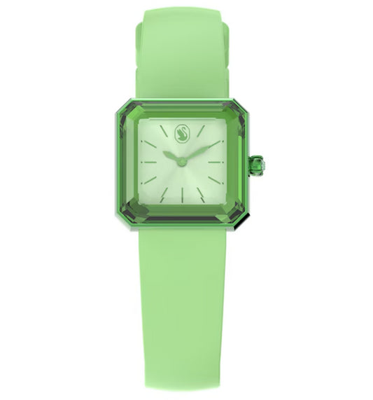 Swarovski 5624379 Orologio Cinturino in silicone Verde