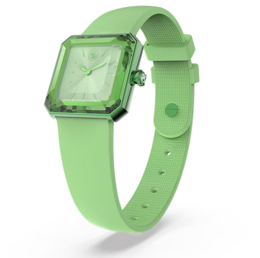 Swarovski 5624379 Orologio Cinturino in silicone Verde